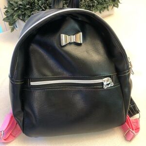 Chic Disney Black Backpack with Silver Accents Doctor Medical Mickey on inside